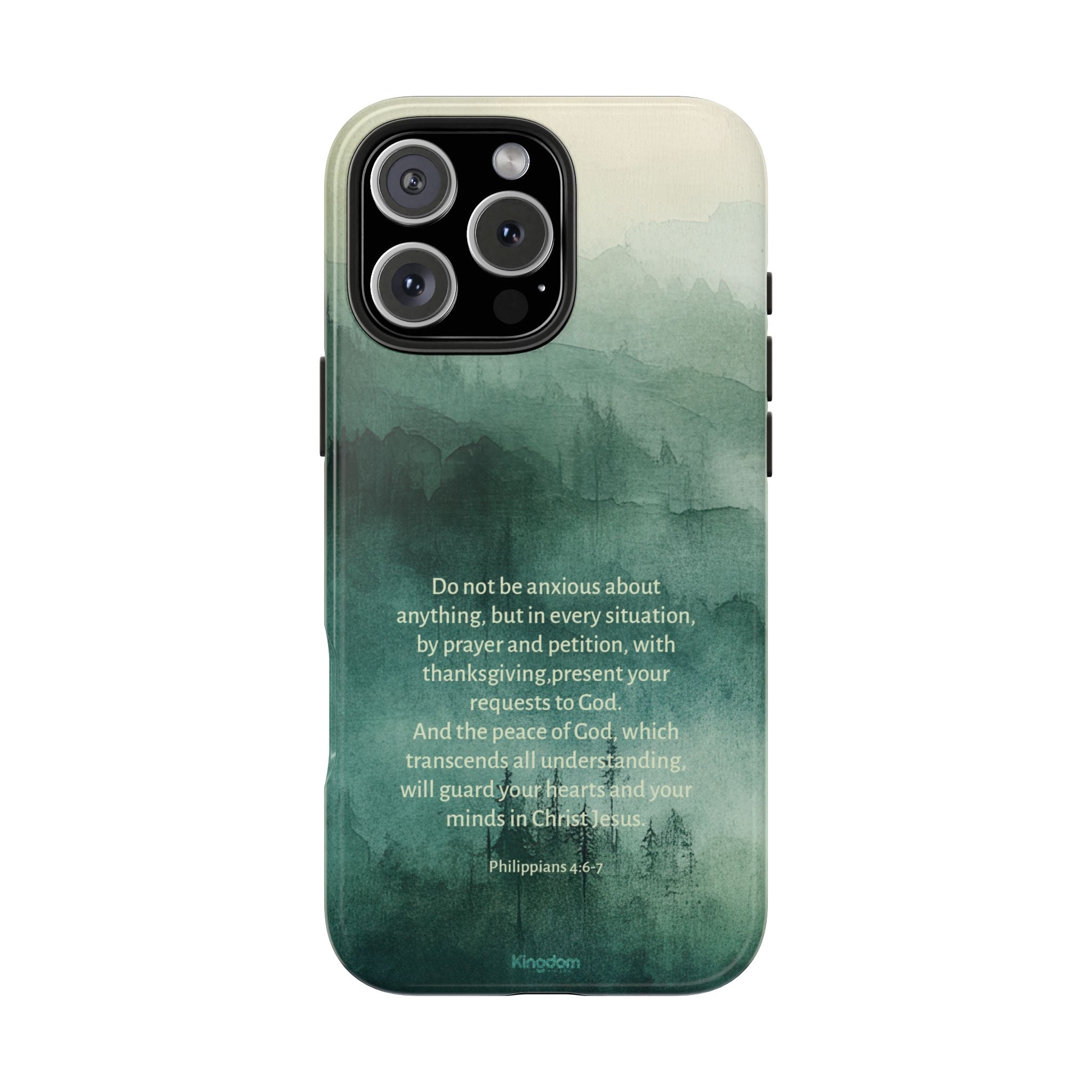 Be anxious for nothing - Philippians 4:6-7 Phone Case