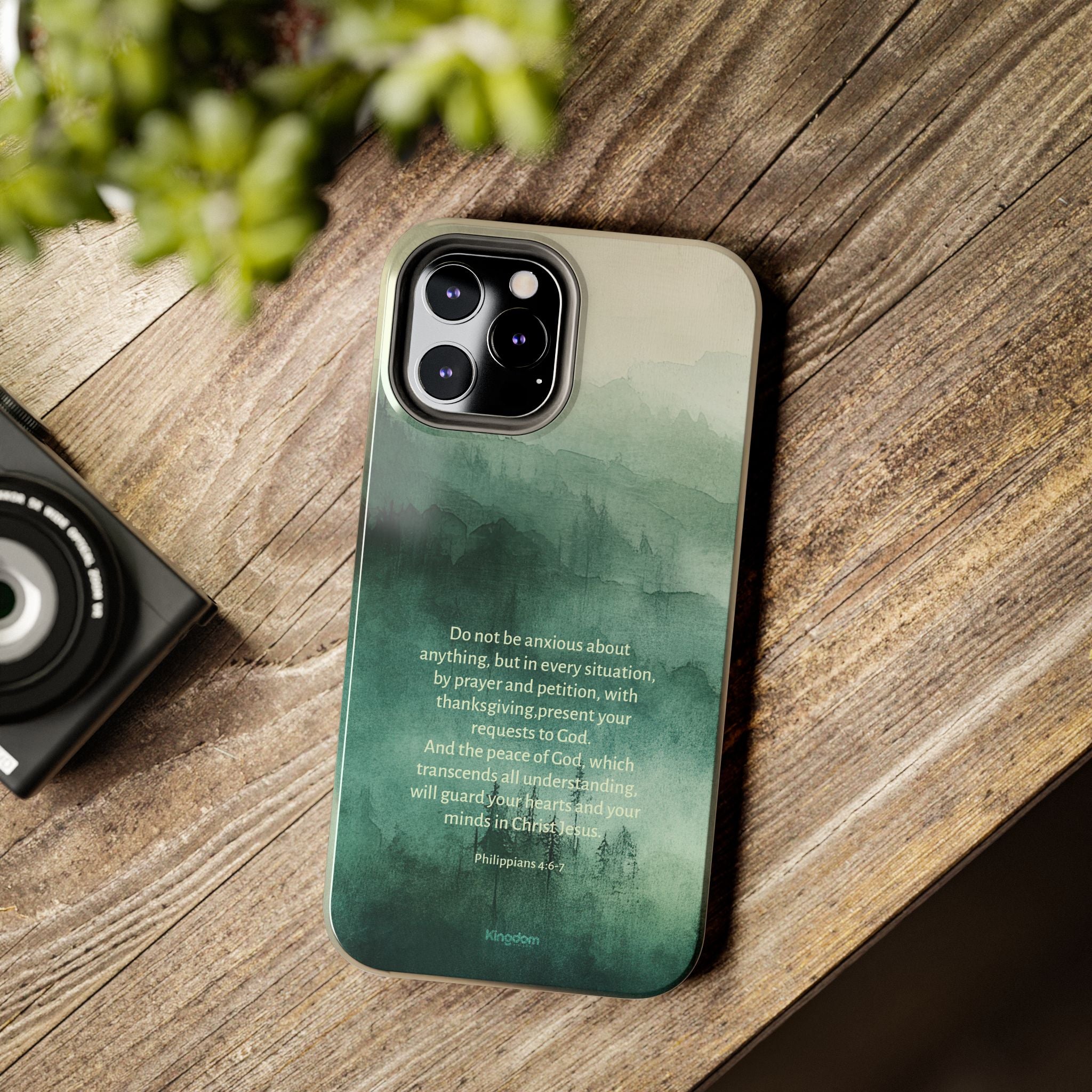 Be anxious for nothing - Philippians 4:6-7 Phone Case