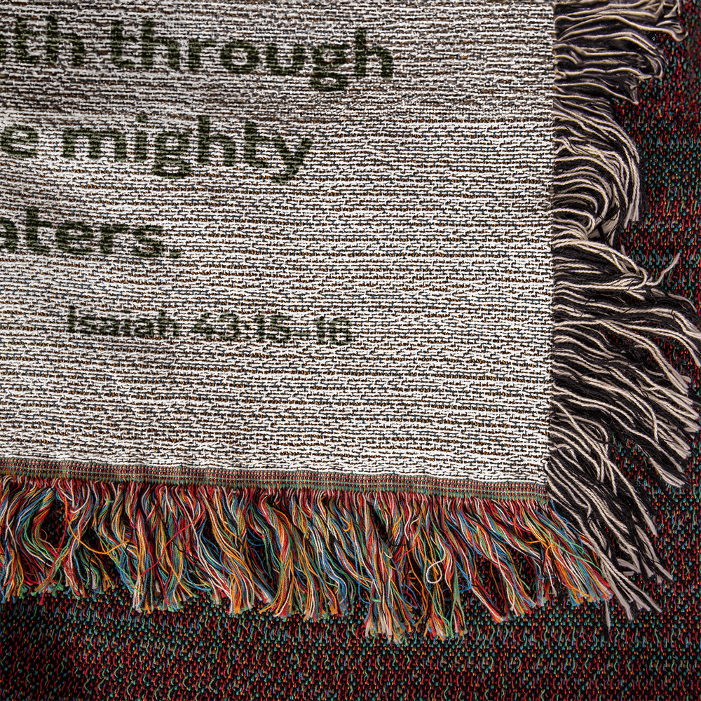 I am the Lord, your Holy One - Isaiah 43:15 Woven Heirloom Blanket