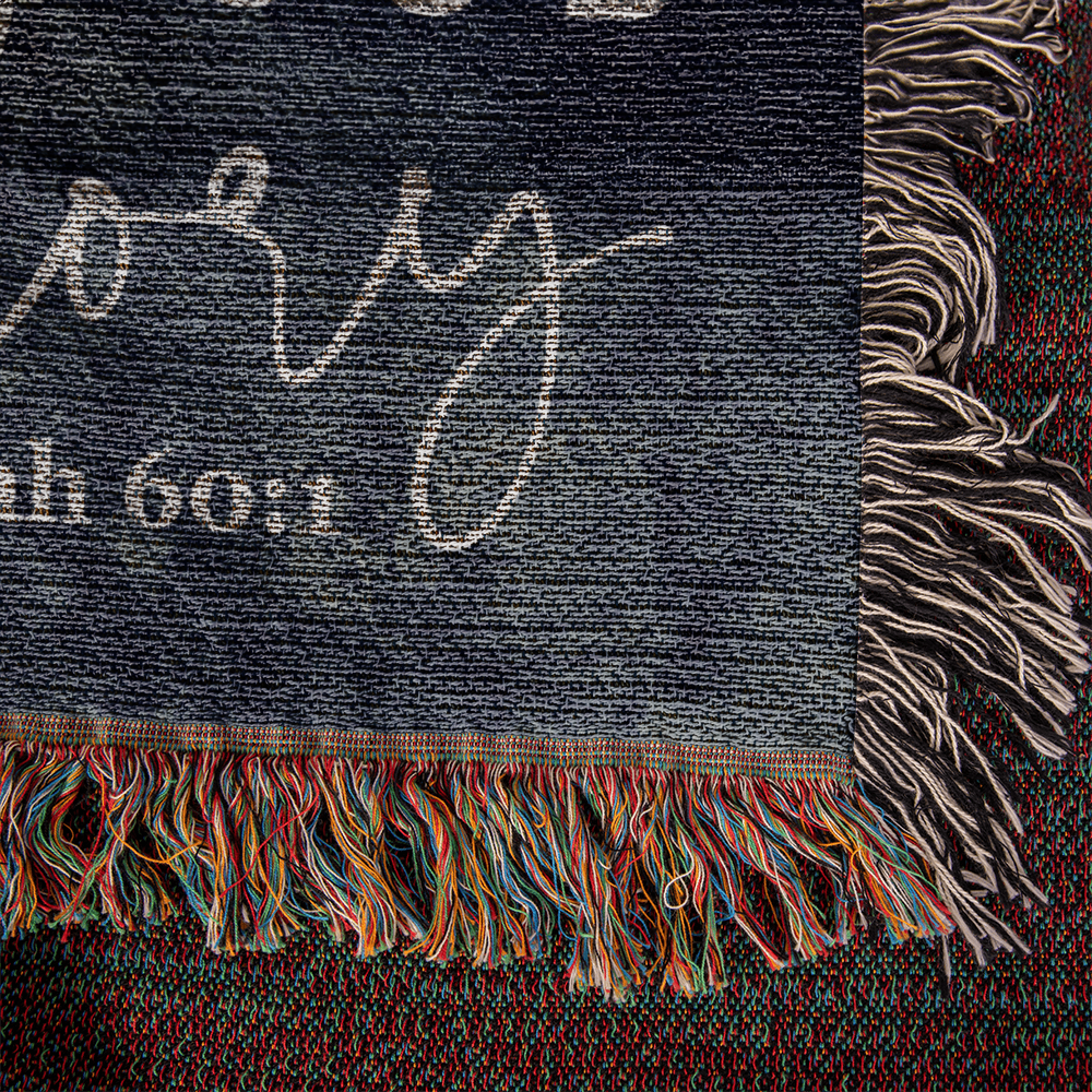 Give God the Glory - Isaiah 60:1 Woven Heirloom Blanket